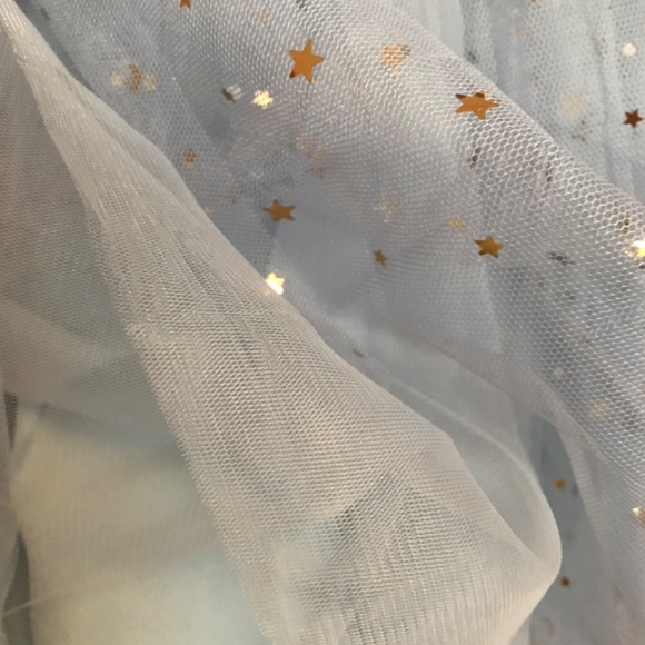 NWT Powder Blue Starry Tulle Skirt Size 4 - Picture 2 of 10